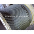 Hot galvanized steel wire rope 7x19 + FC CABLE DE ACERO GALVANIZADO lifting and gear equipments